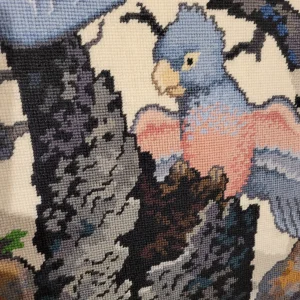 Barry Bjorksten, tapestry detail. Wool on canvas.