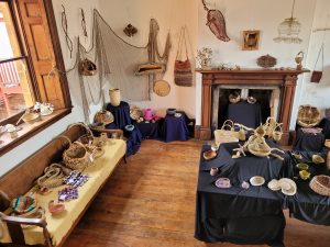 Basketmakers of Tasmania, part of the exhibition space.